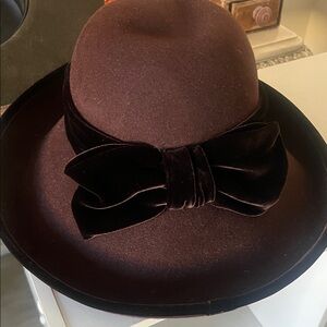 Vintage Elegant Felt Bow Hat